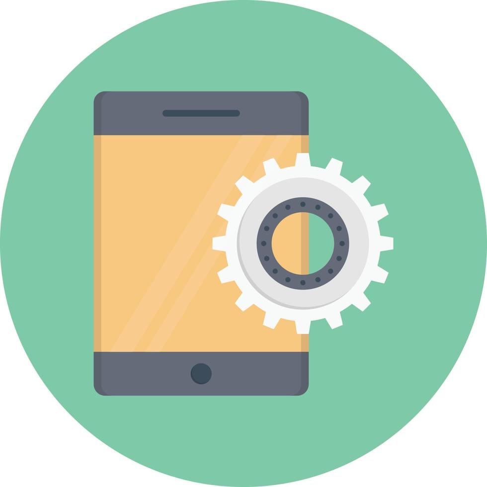 phone setting Vector illustration on a transparent background.  Premium quality symbols. Vector flat icon for concept and graphic design.