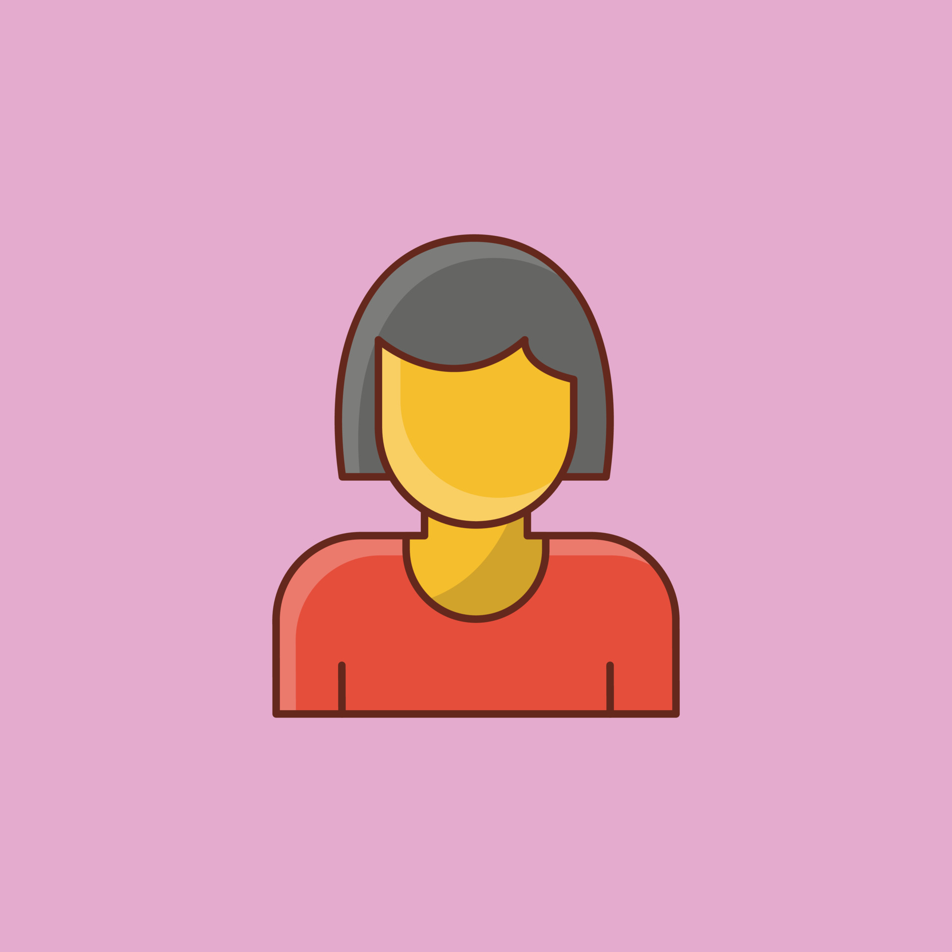 Premium Vector  Woman profile cartoon