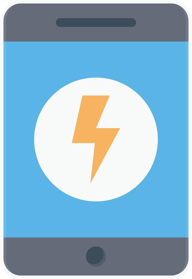 phone power Vector illustration on a transparent background.  Premium quality symbols. Vector flat icon for concept and graphic design.