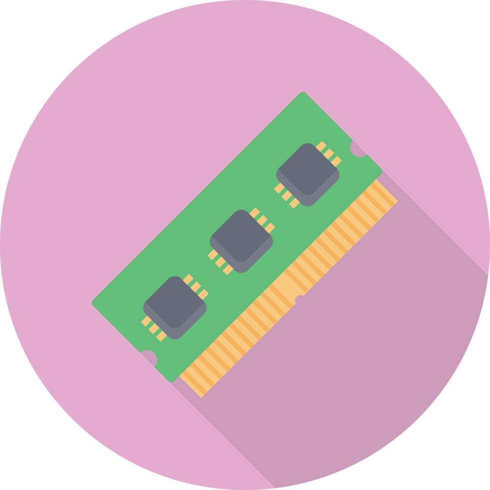 Ilustración de vector de ram sobre un fondo transparente. símbolos de primera calidad. icono de vector plano para concepto y diseño gráfico.