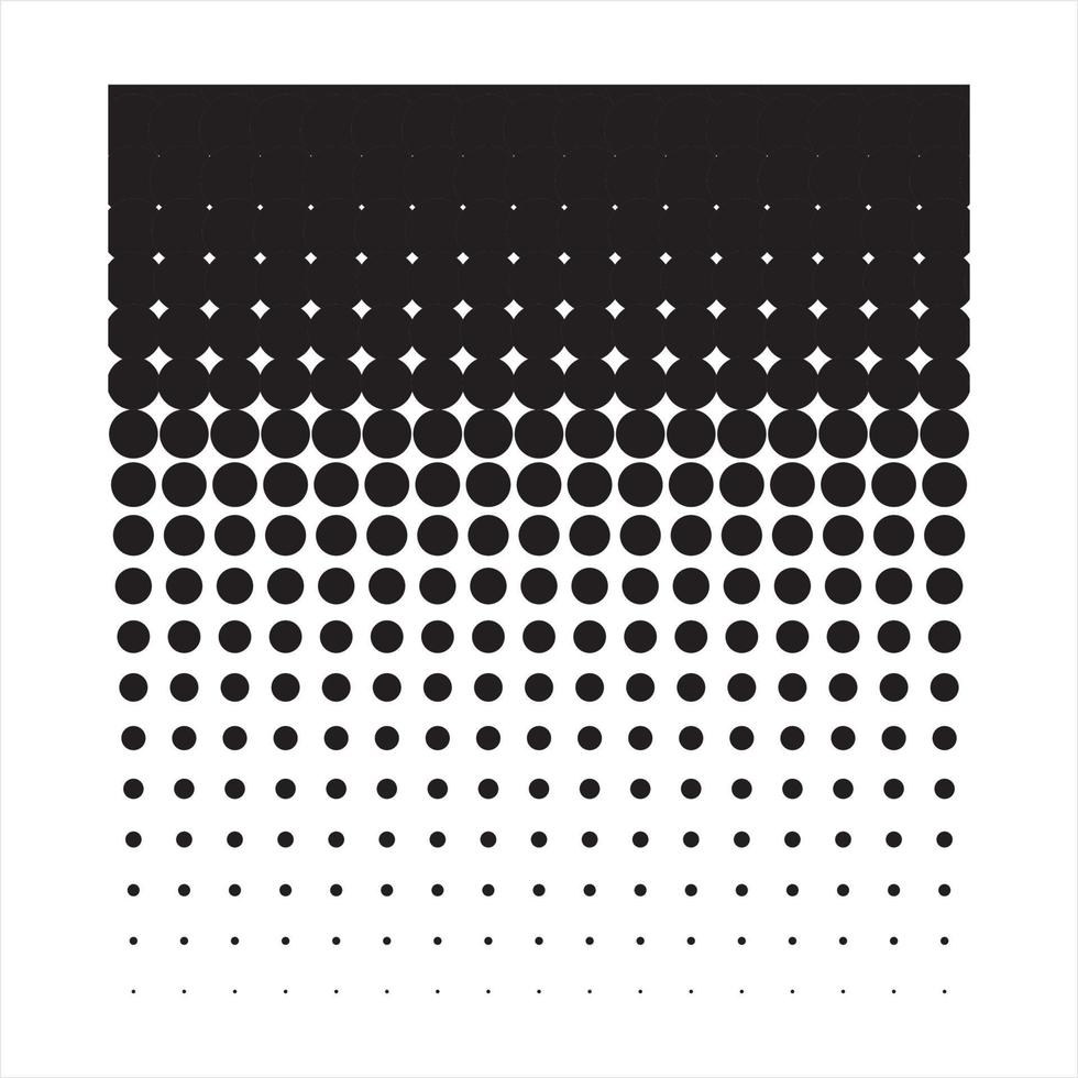 simple black and white halftone dot design vector