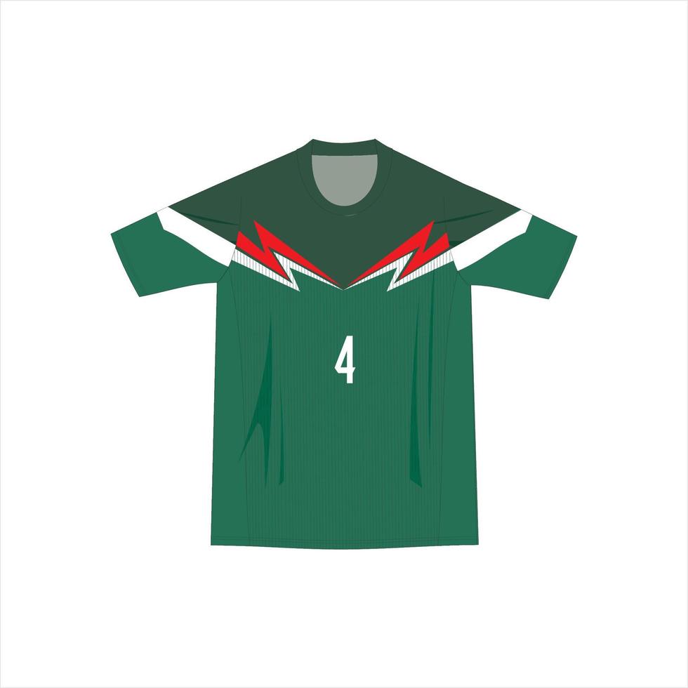 Imagen de vector de plantilla de concepto de diseño de camiseta de patrón de jersey deportivo