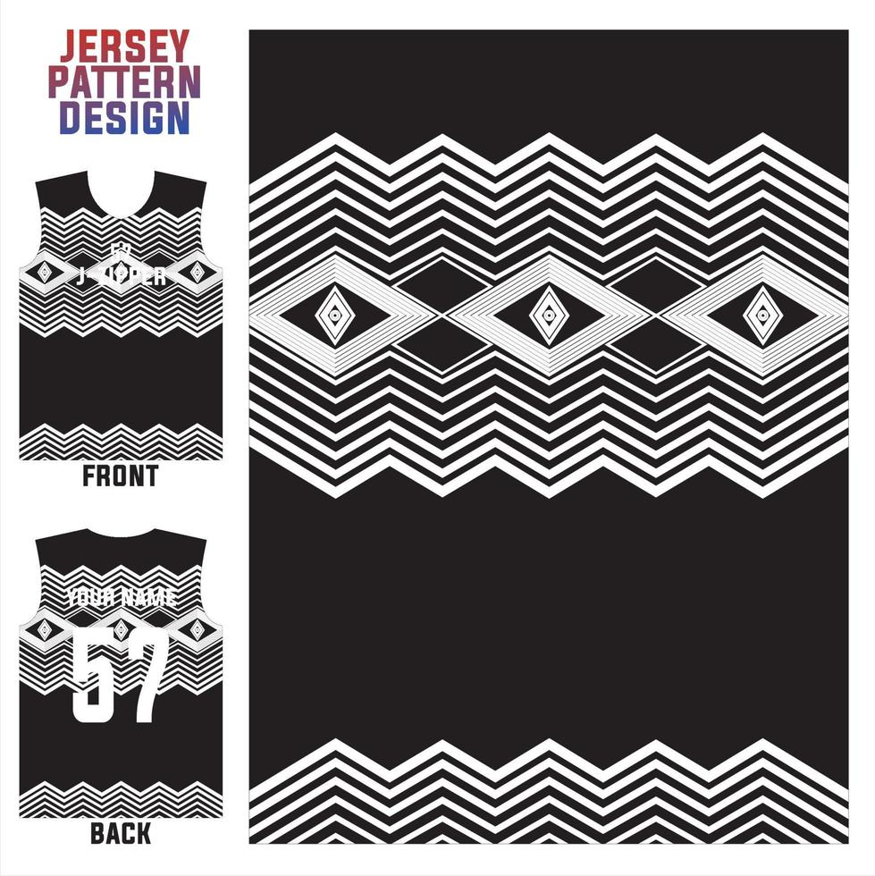 concepto abstracto vector plantilla de patrón de jersey para impresión o sublimación uniformes deportivos fútbol voleibol baloncesto deportes electrónicos ciclismo y pesca