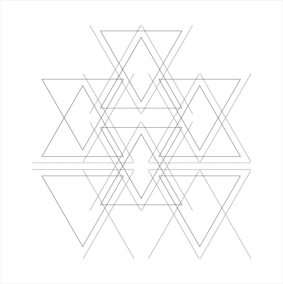 abstract triangle pattern vector