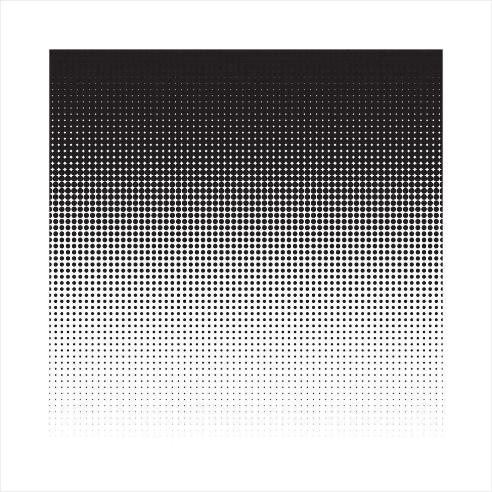 simple black and white halftone dot design vector