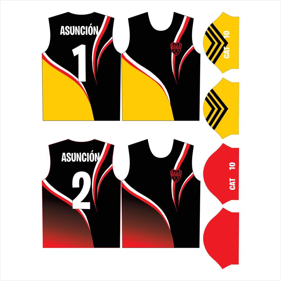 Imagen de vector de plantilla de concepto de diseño de camiseta de patrón de jersey deportivo