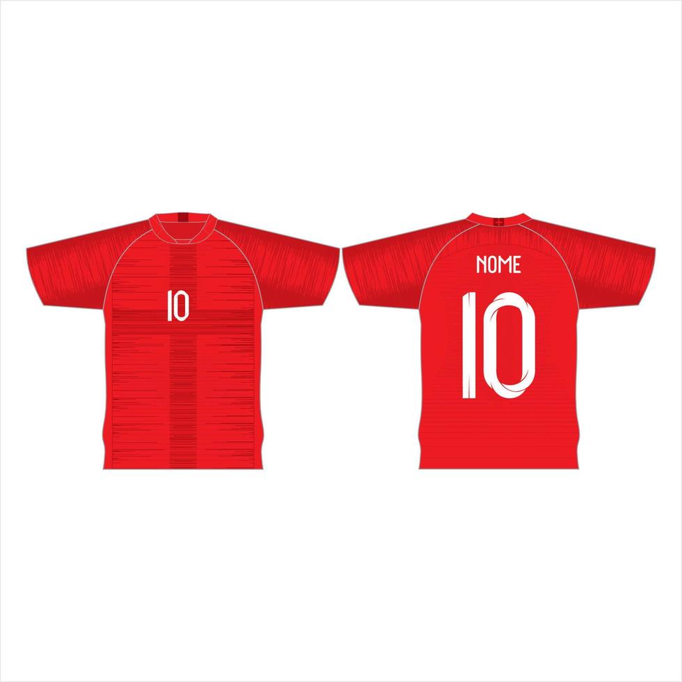 football shirt mock up.sports jersey pattern t-shirt design concept template Vector Image.