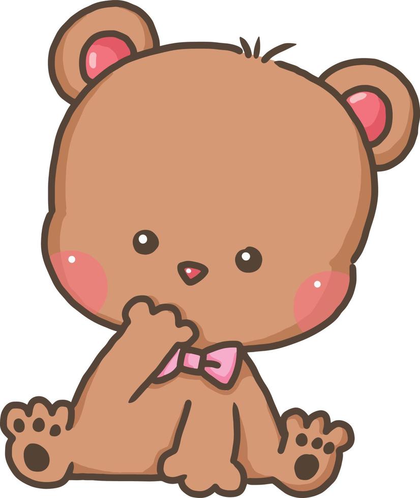 oso vector dibujos animados clipart anime lindo personaje modelo ilustración dibujo