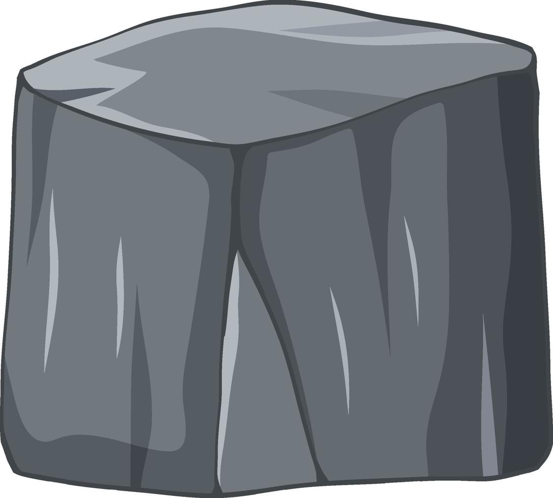 Isolated stone in cartoon style vector