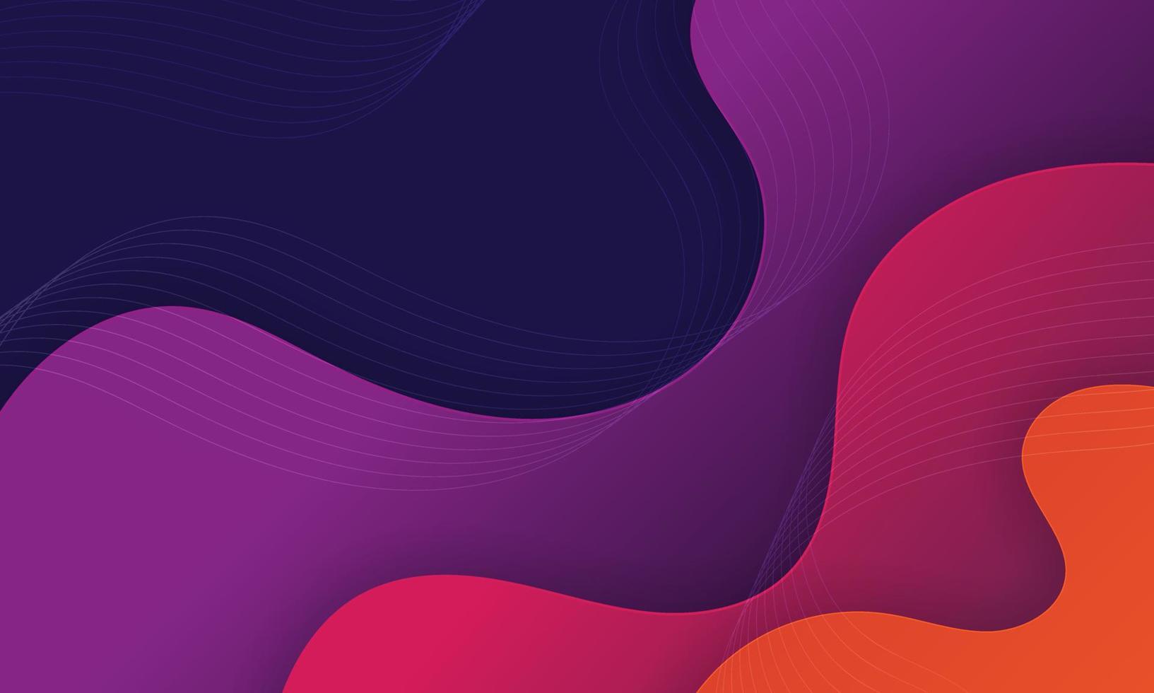 Abstract Colorful Fluid Wave Background vector