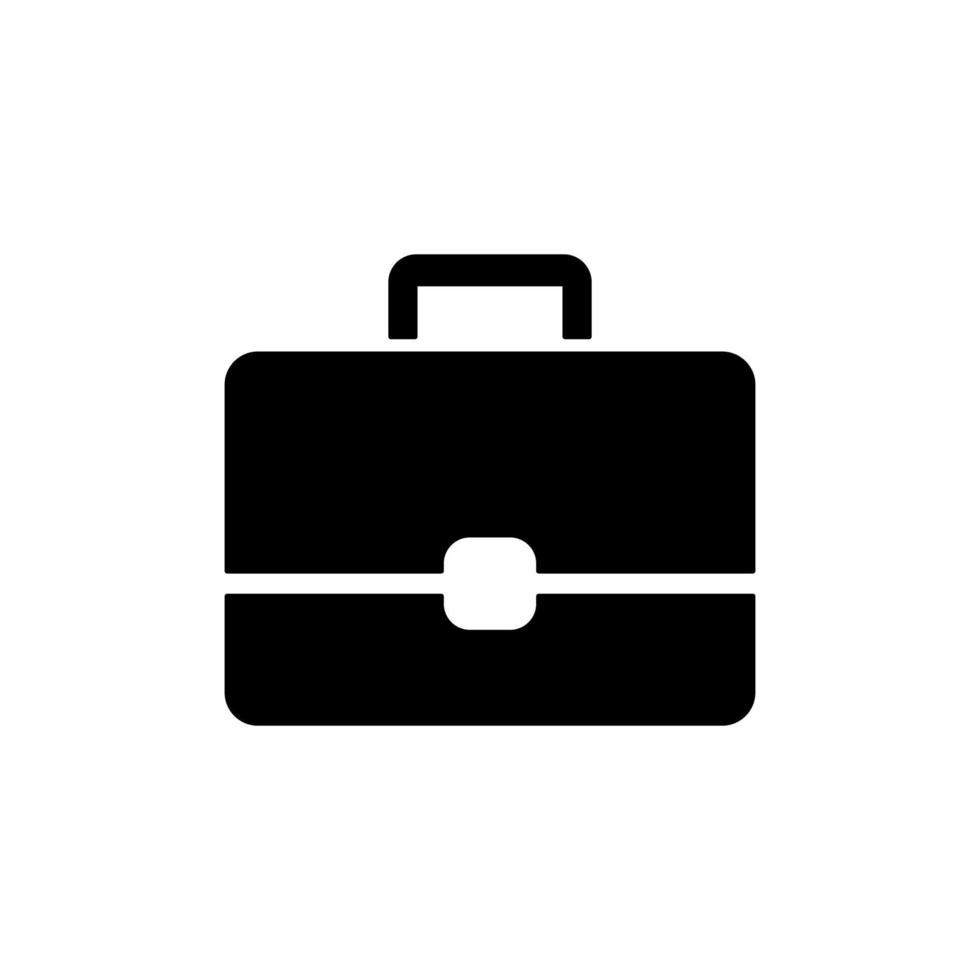The suitcase silhouette vector