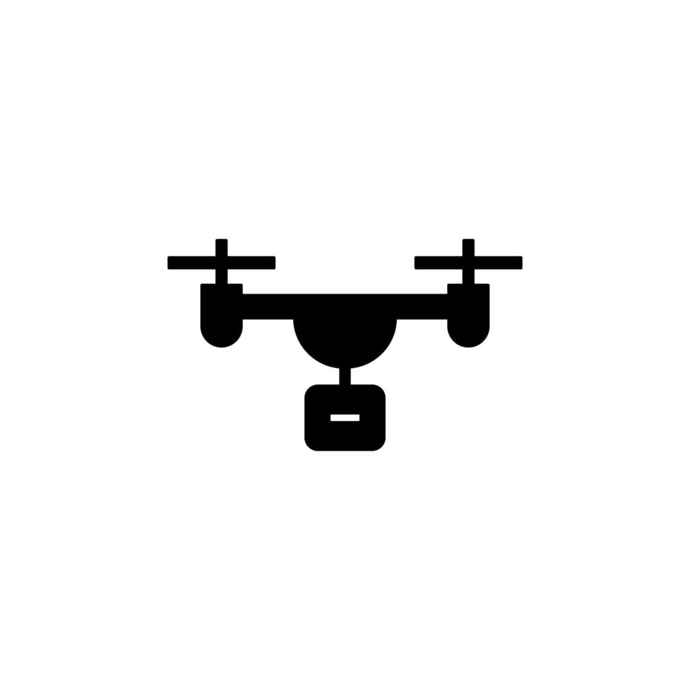 Drone Silhouette Illustration vector