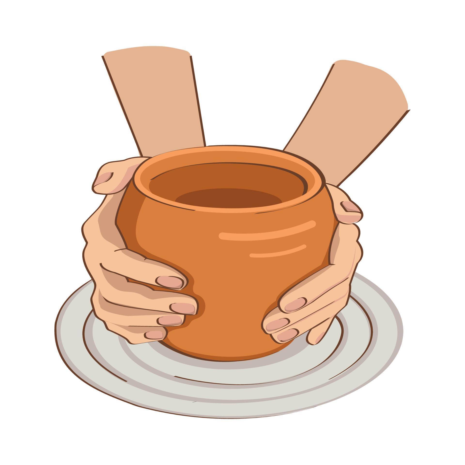 Pottery wheel. Pottery workshop. 4759300 Vector Art at Vecteezy