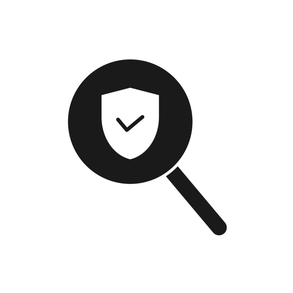Security Scan Icon. Flat Design. vector