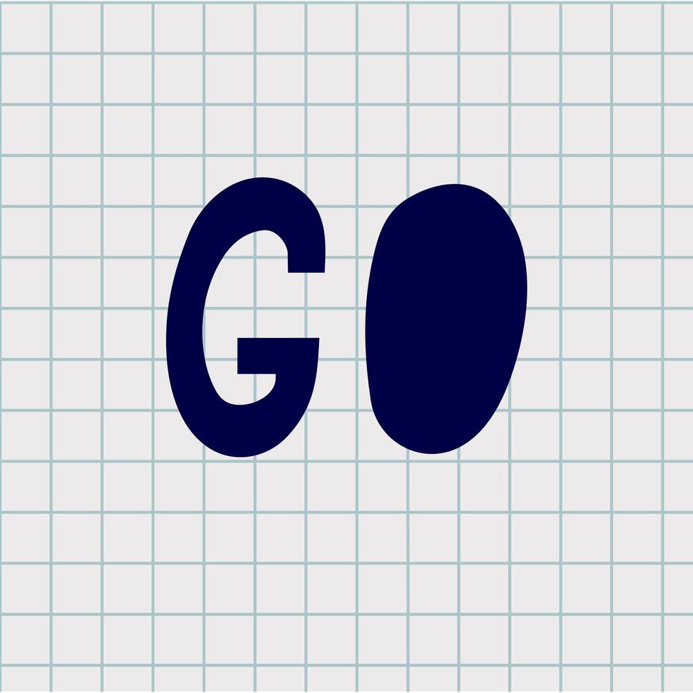 Go Motivation Design hand lettering text vector illustration