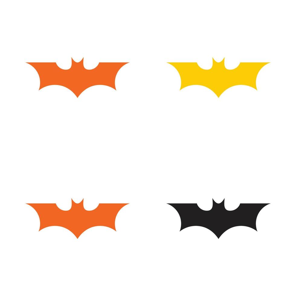 diseño de logotipo de icono de animal de murciélago vector