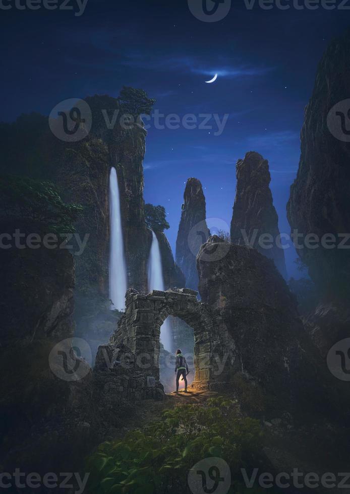 In the night photo