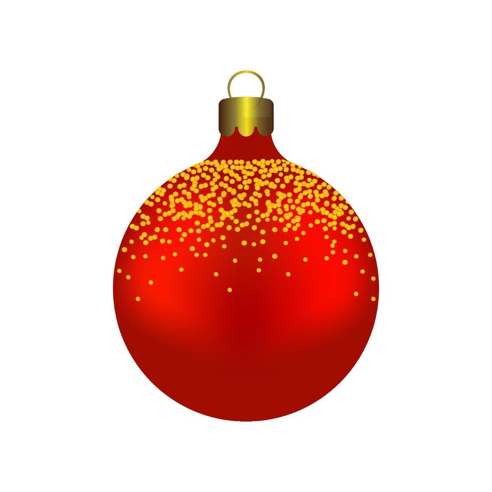 Red Christmas Ball. vector
