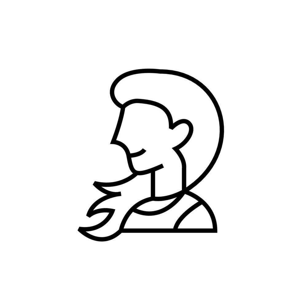 diseño de icono de mujer, ilustración de mujer vector