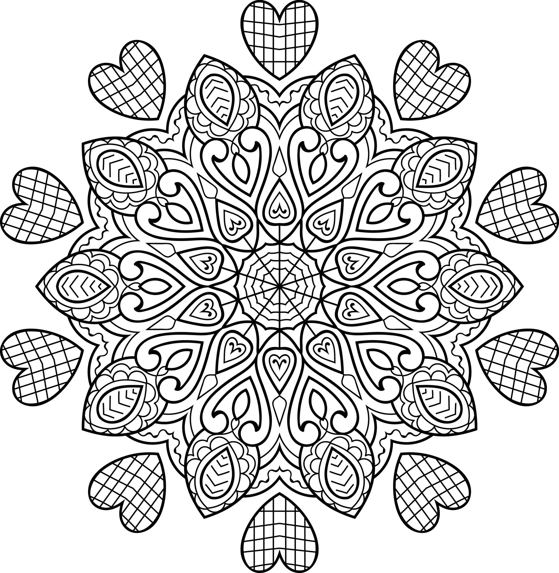 Decorative mandala design in a from of circular pattern henna mehndi ...