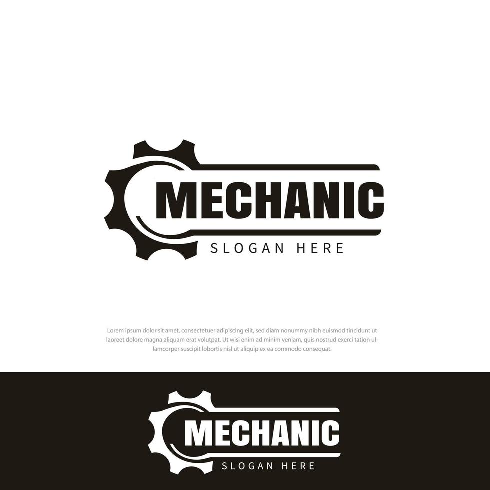 Gear mechanic black Template vector design logo icon vector, symbol, logo symbol icon template