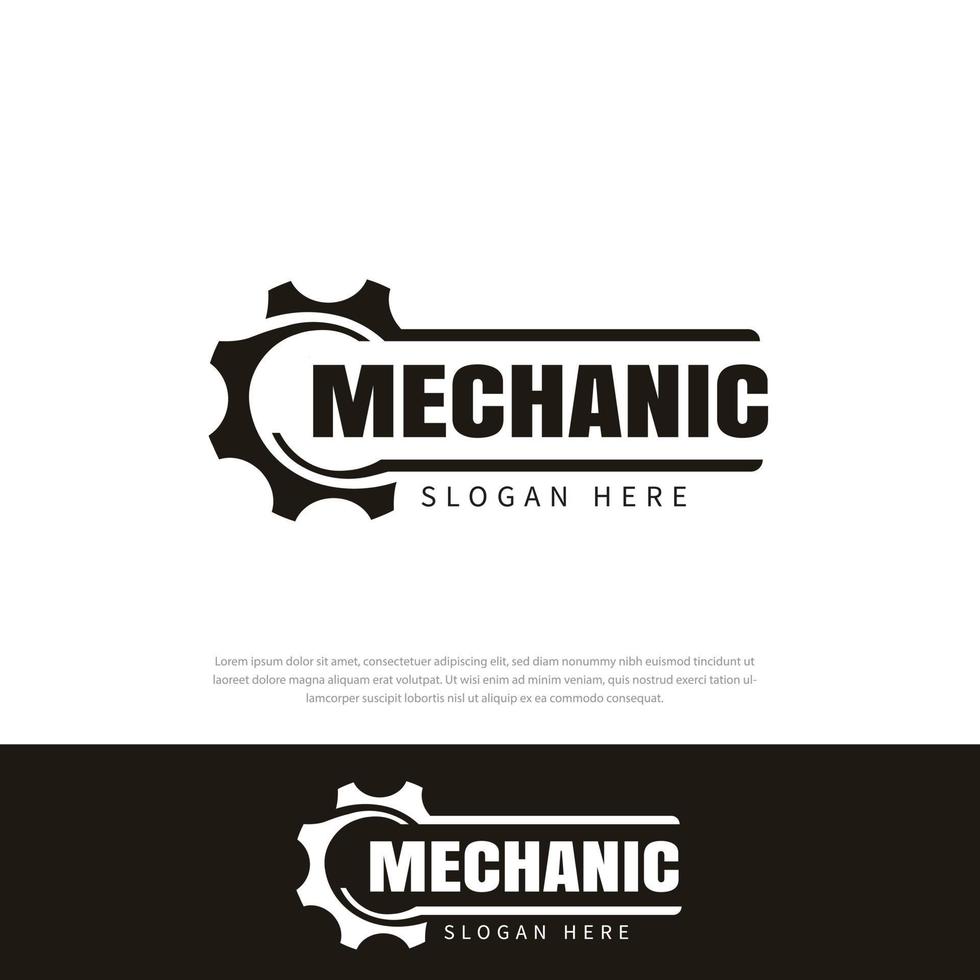 Gear mechanic black Template vector design logo icon vector, symbol, logo symbol icon template