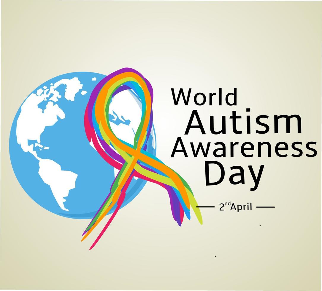 world autism awareness vector illustration