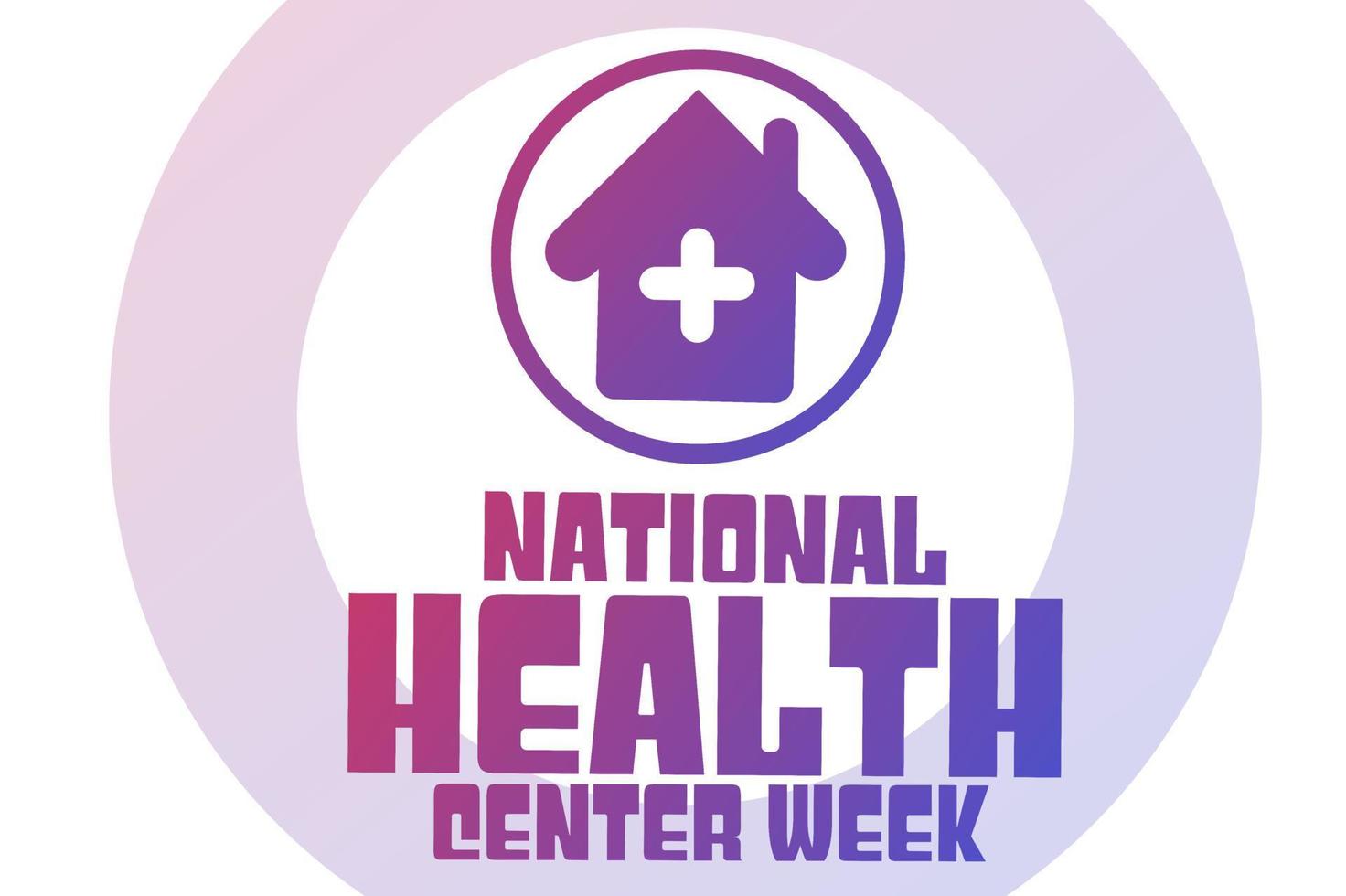 national health center week vector illustration