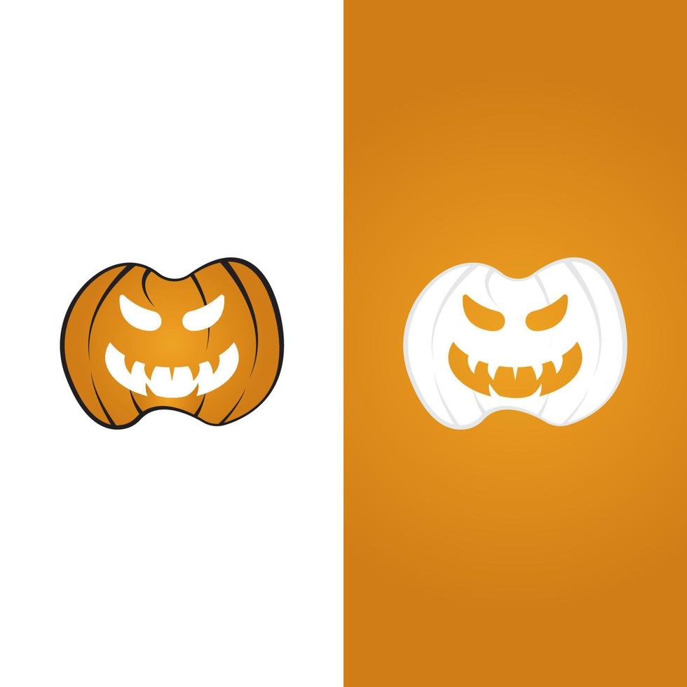 halloween logo vector illustration icon