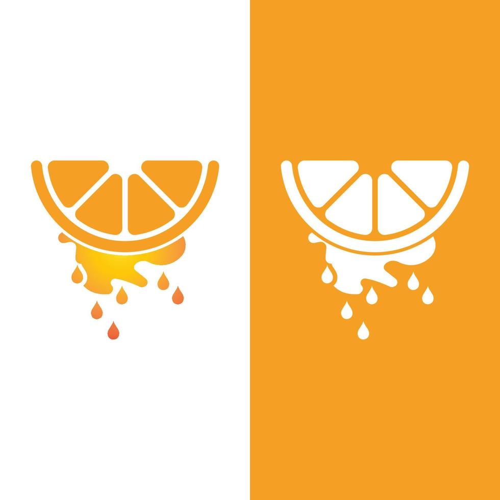 Orange logo design Vector icon illustration