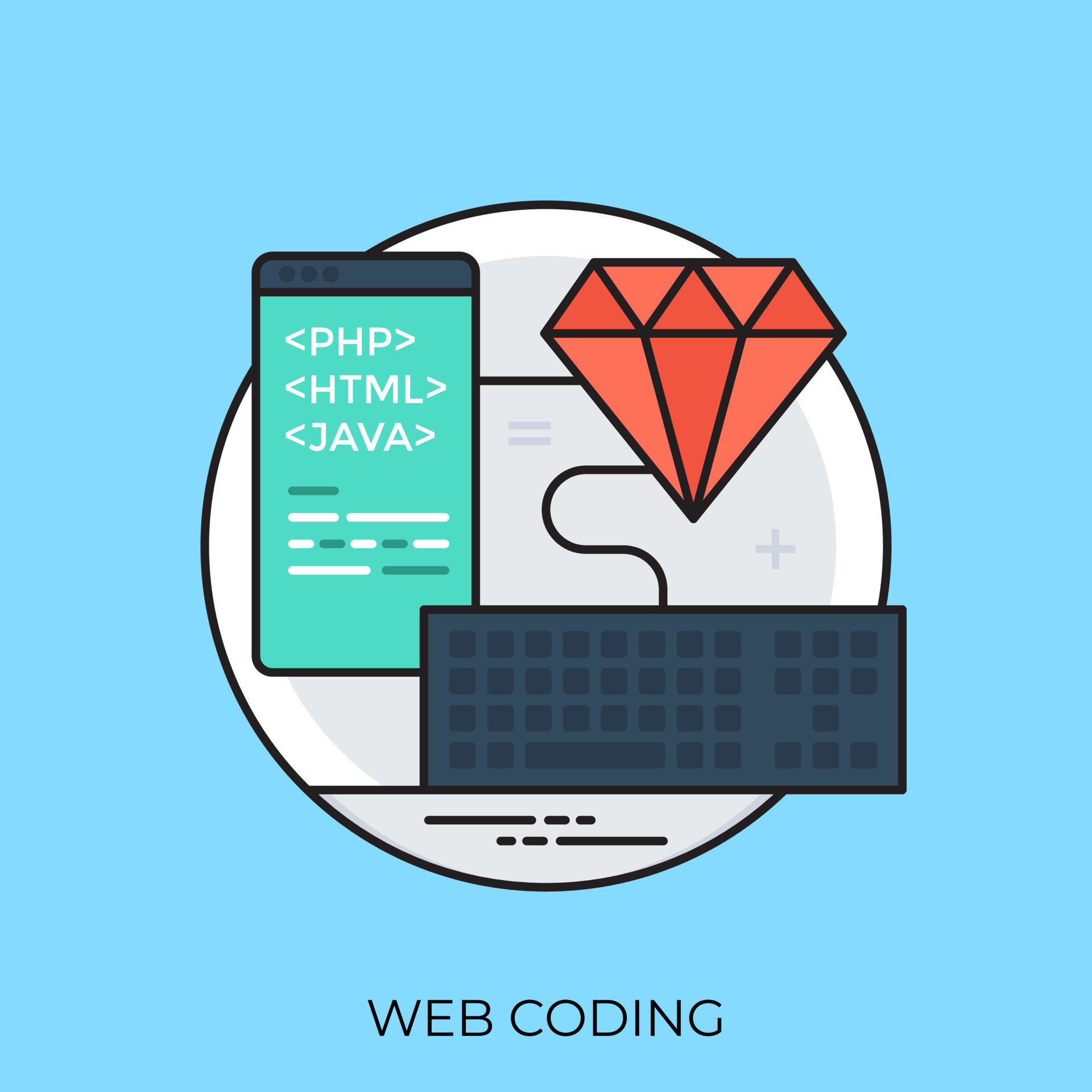 Web Coding Concepts 4766308 Vector Art at Vecteezy