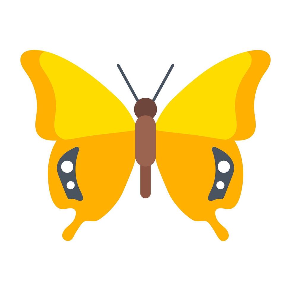 Swallowtail Yellow Butterfly vector