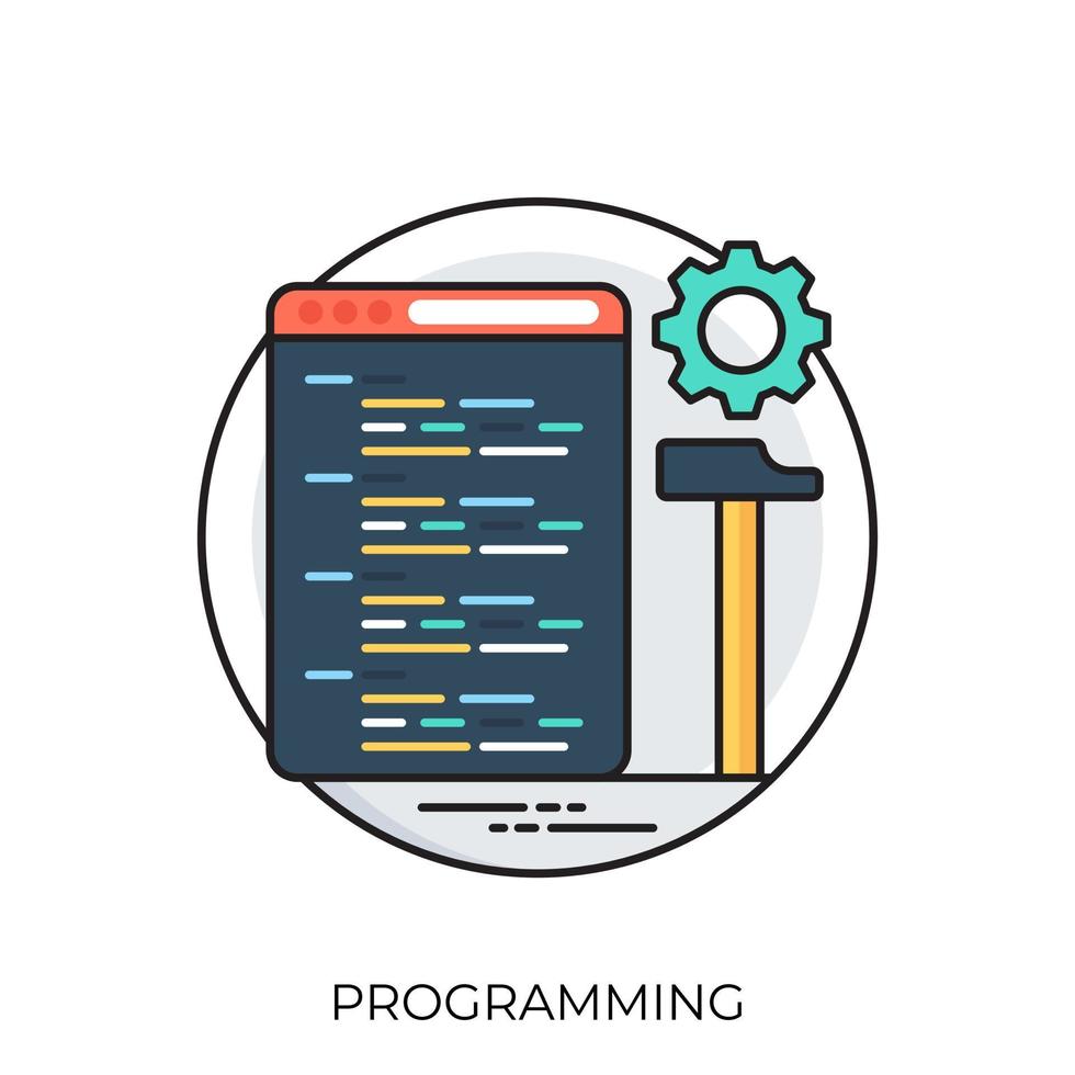 conceptos de programación web vector