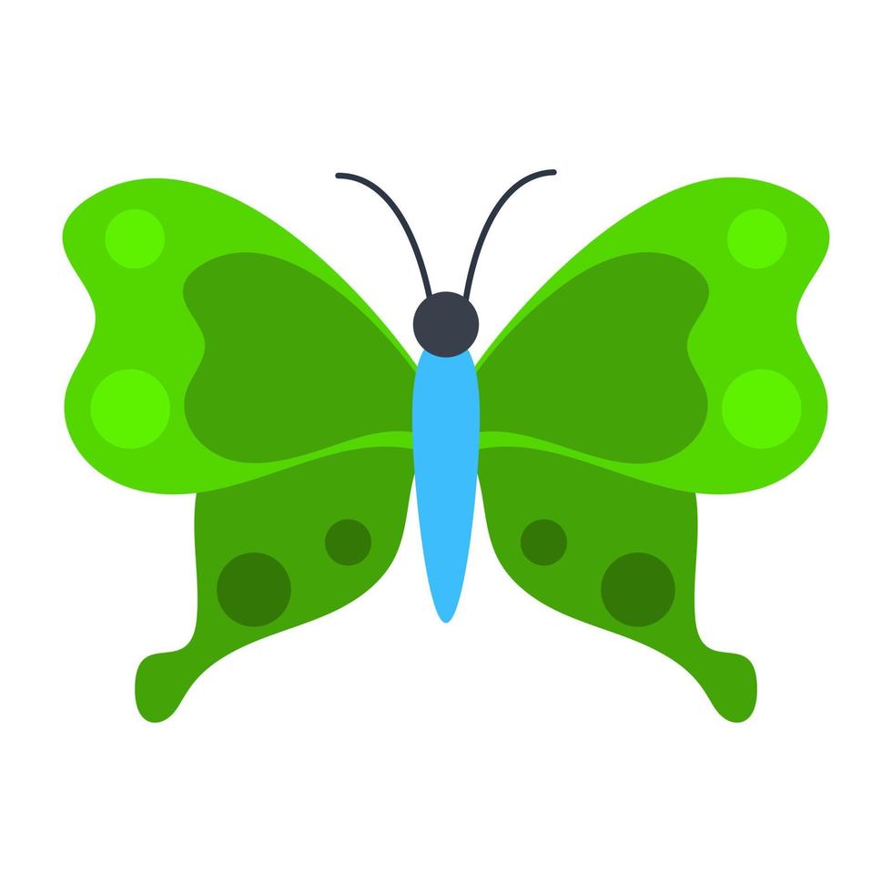 mariposa pavo real musgo vector