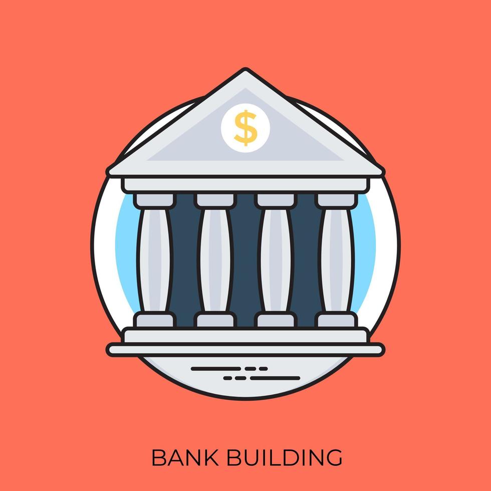 Bank Building Concepts vector