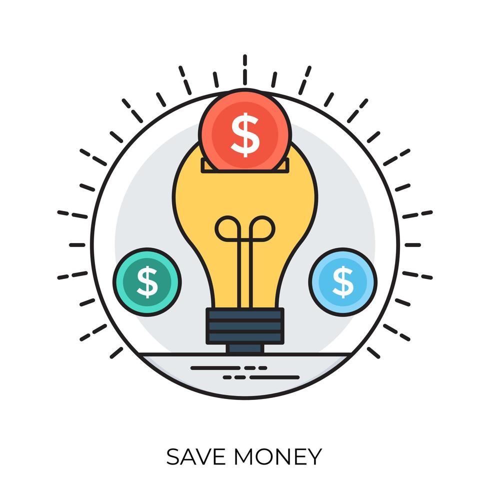 Saving Idea Concepts vector