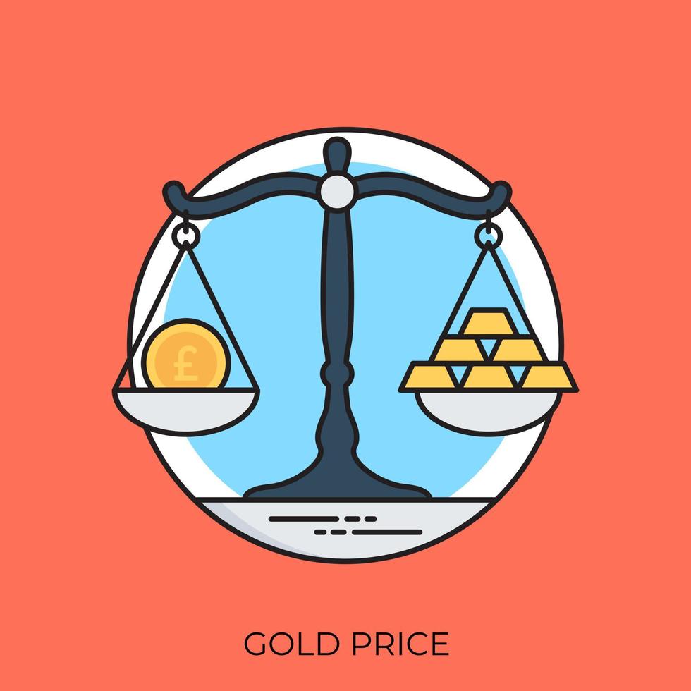 Gold Price Concepts vector