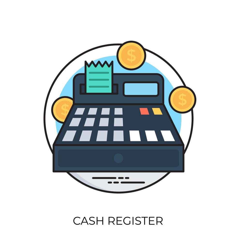 Cash Register Concepts vector