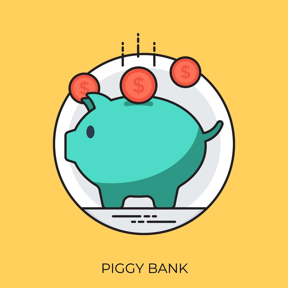 Piggy Bank Concepts vector