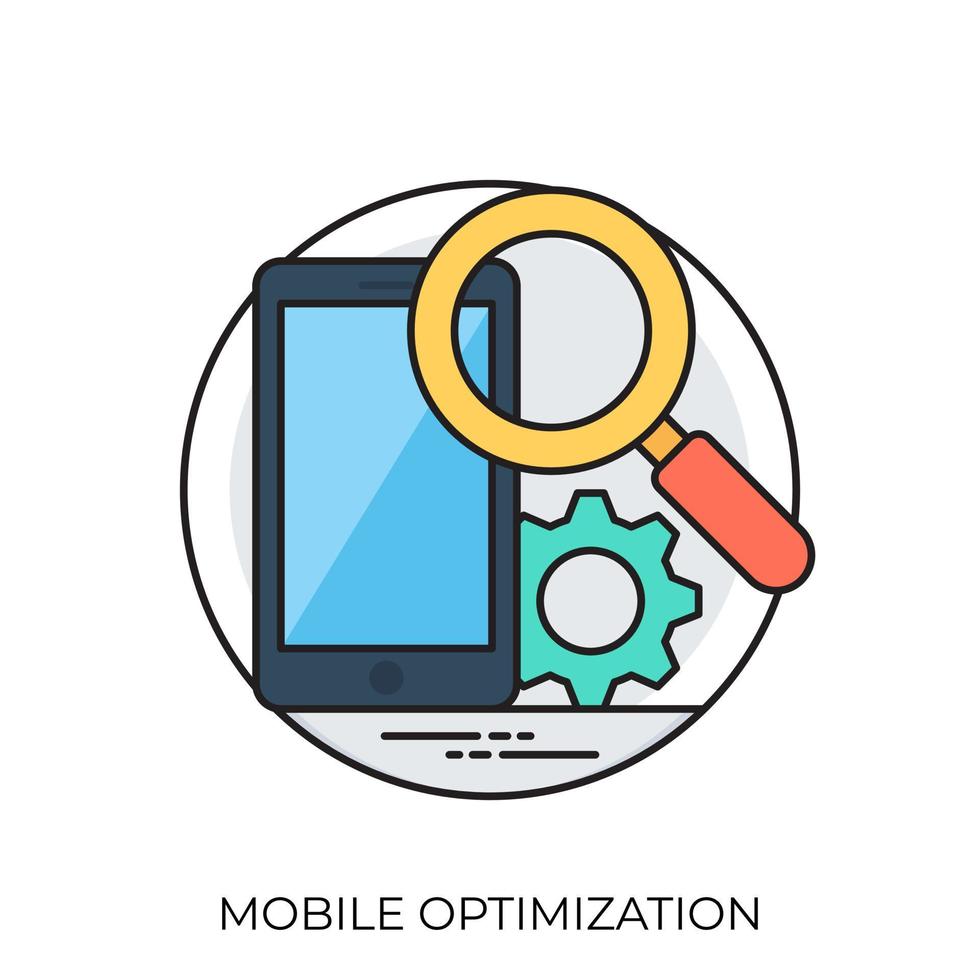 Mobile Optimization Concepts vector
