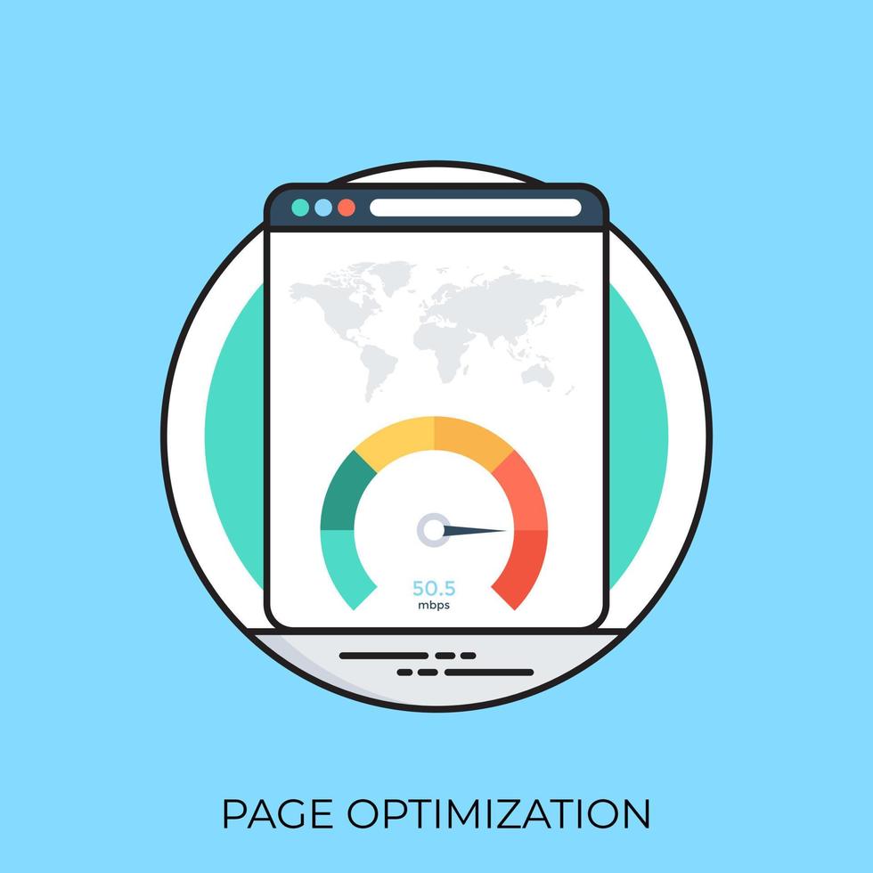 Page Optimization  Concepts vector