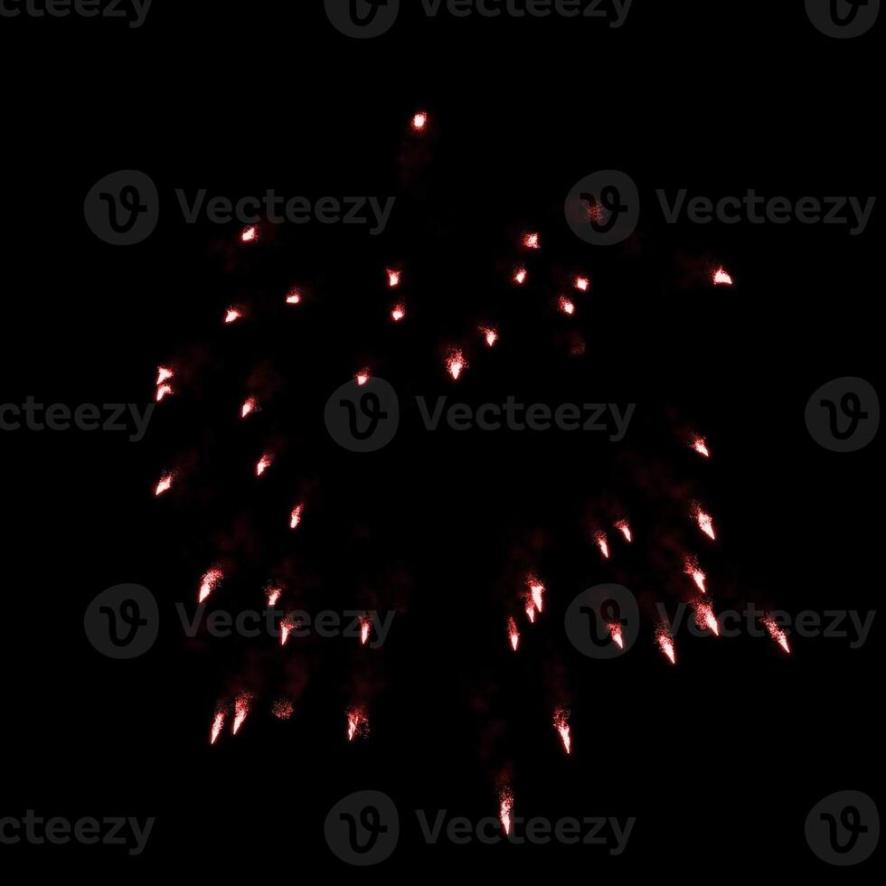 dark red fireworks burst in the air light up the sky with dazzling