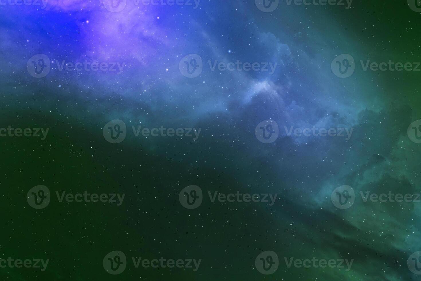 blue and green space color texture abstract Background,space color in galaxy in black photo