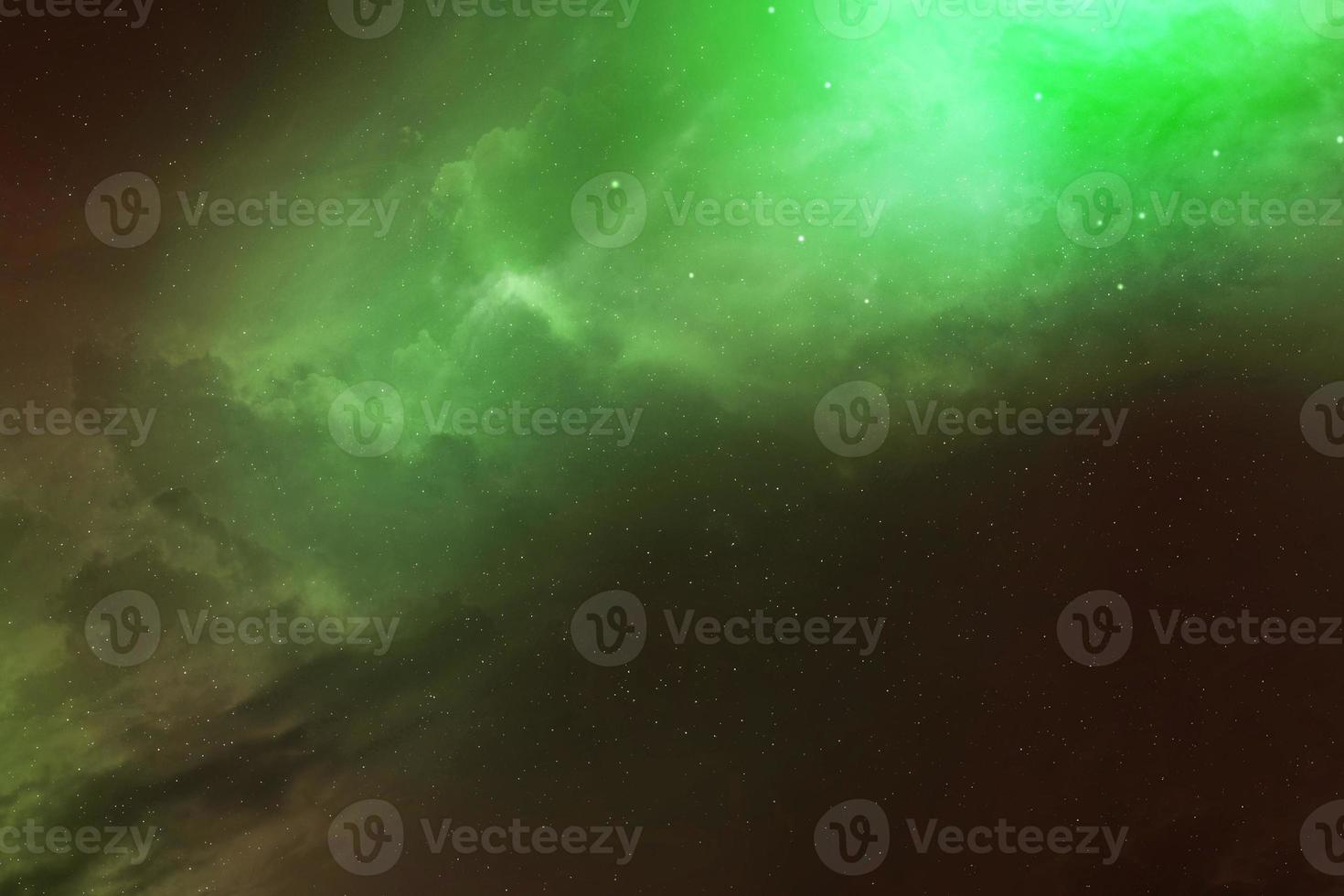 Fondo abstracto de textura de color espacial verde y rojo oscuro, color espacial en galaxia en negro foto