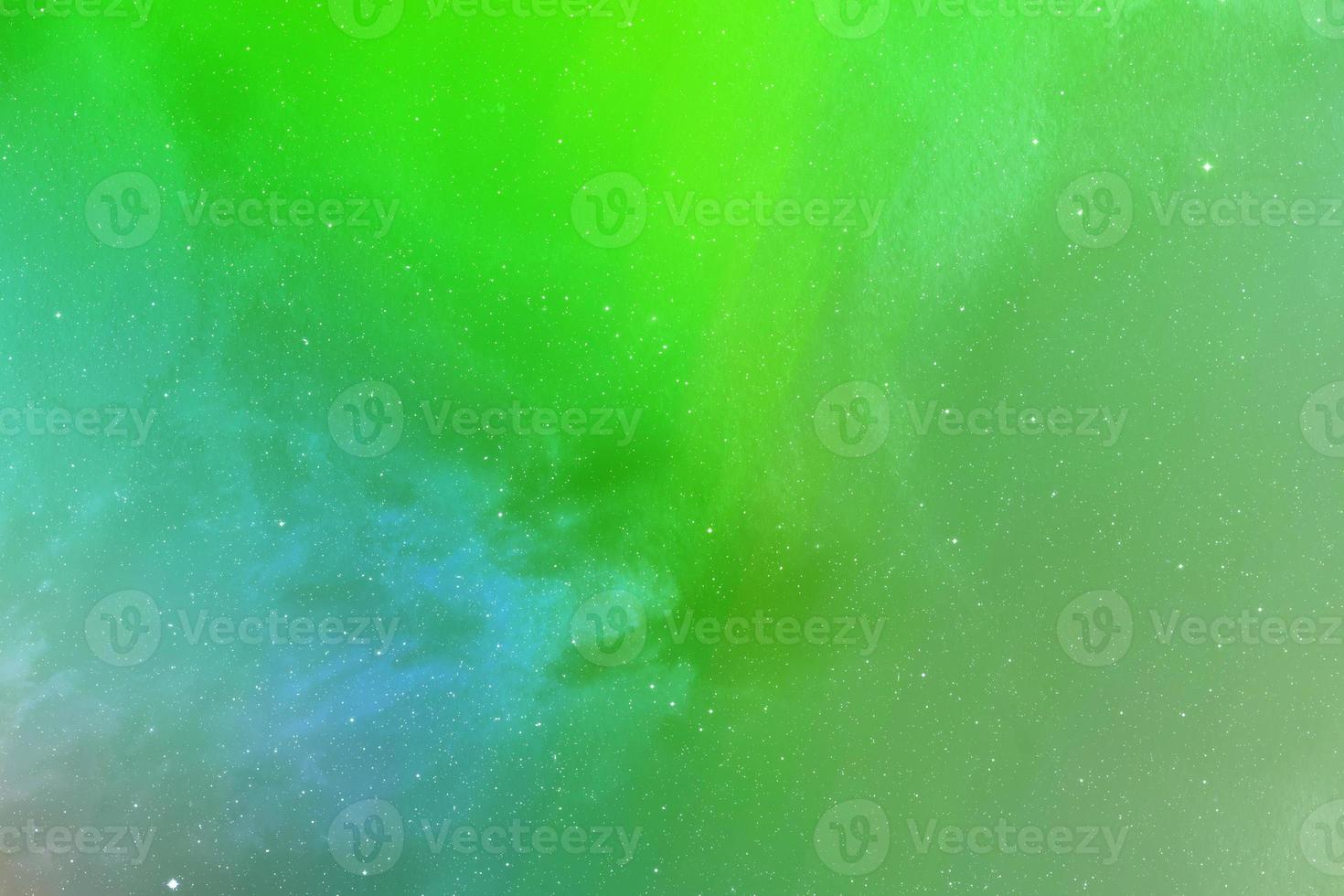 green and blue galaxy space sky background with cosmic objects beautiful of universe filled with the stars, nebula and galaxy in sky photo