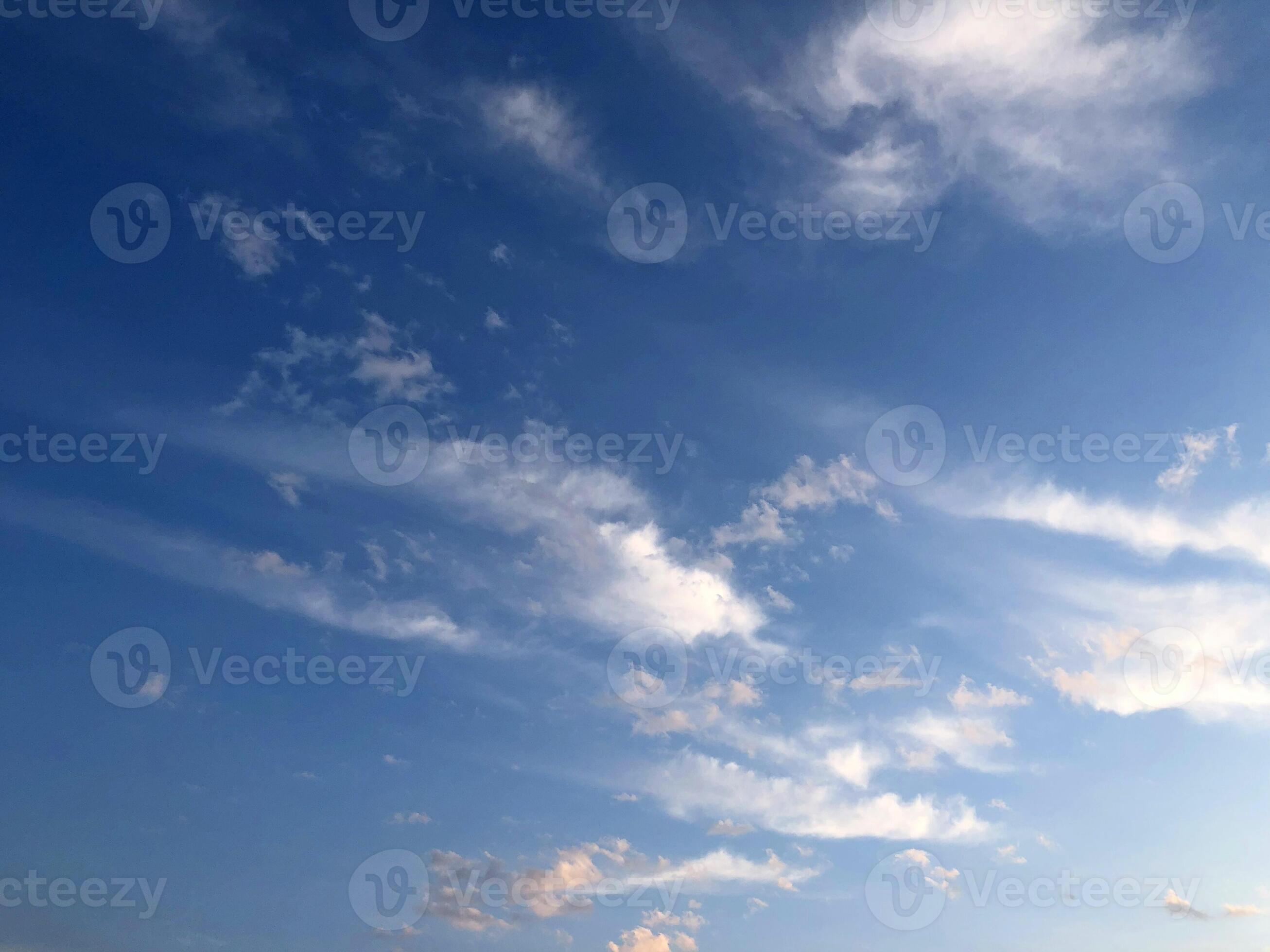 Blue sky with cloud closeup background sky and sun Lens flare on Clear