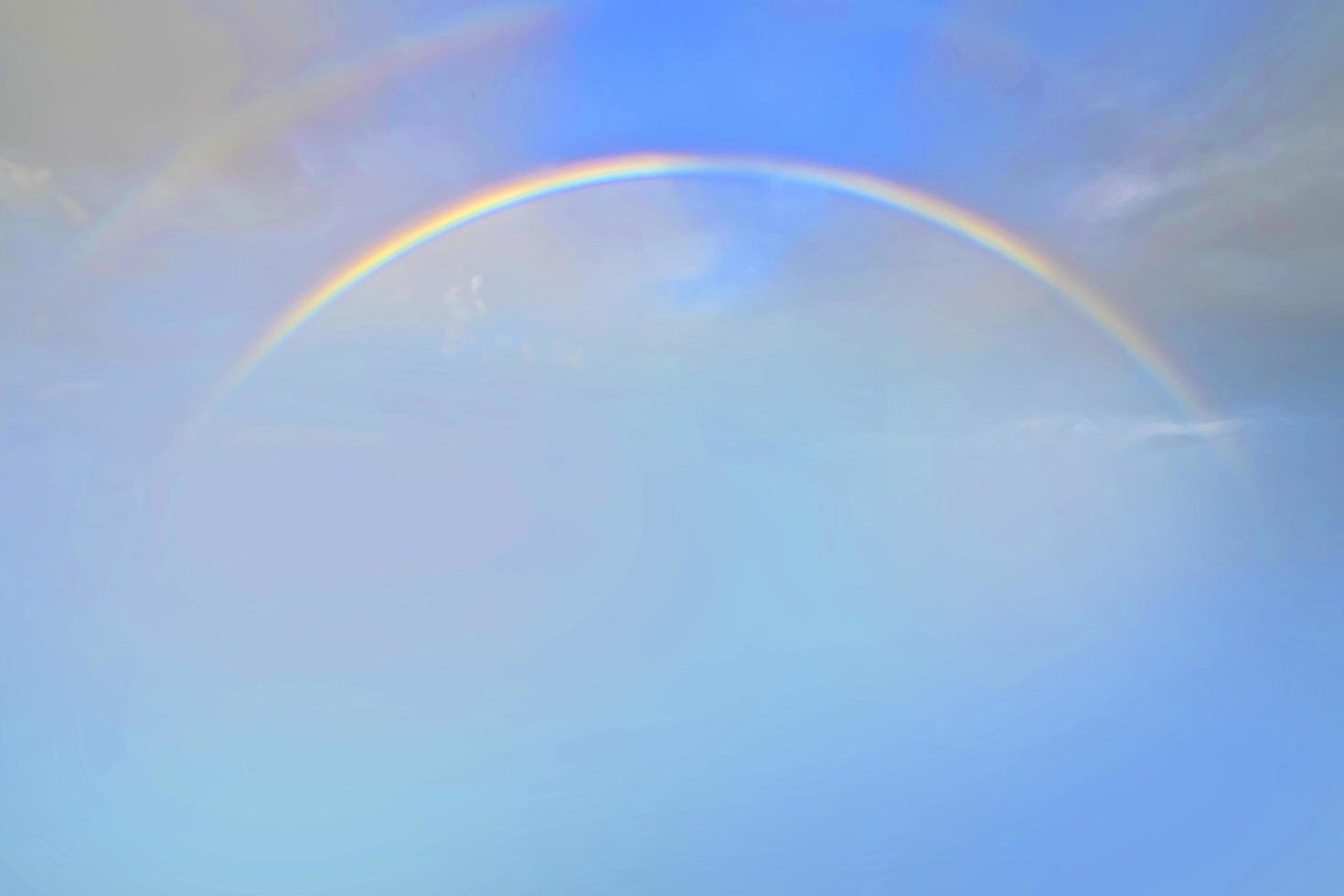 blue dawn sky with cloud horizontal lines motion effect on background from sunshine. photo