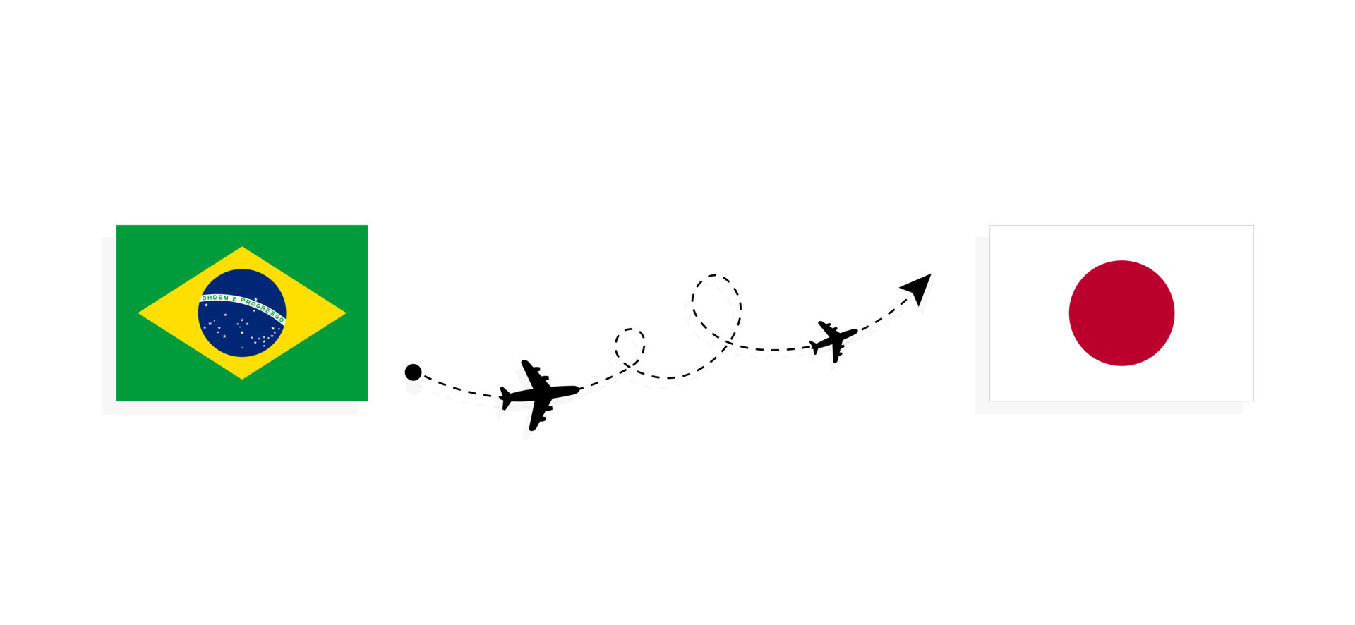 Flight and travel from Brazil to Japan by passenger airplane Travel