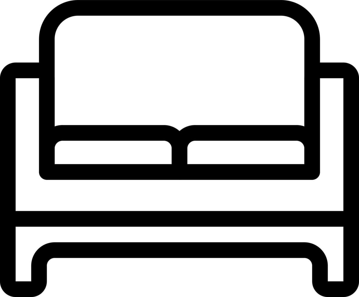 sofa line icon illustration vector