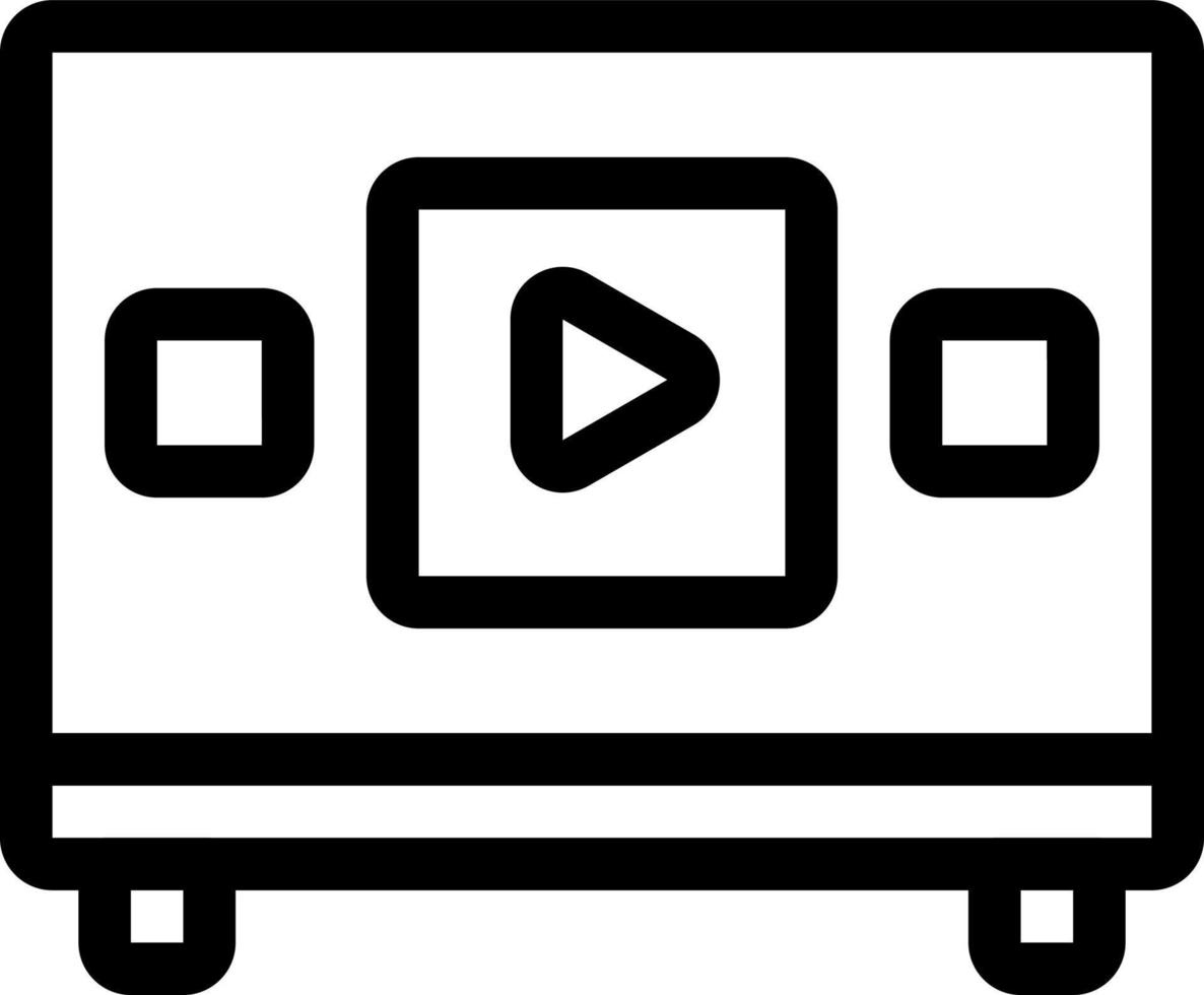 tv  line icon illustration vector